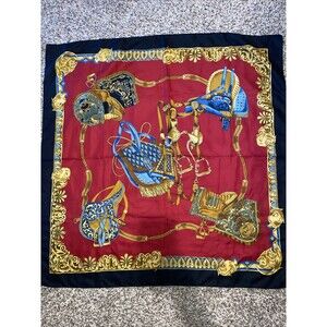 Equestrian Saddle Bridle Horse Scarf Rider 34x34.5 derby rodeo ranch elegant